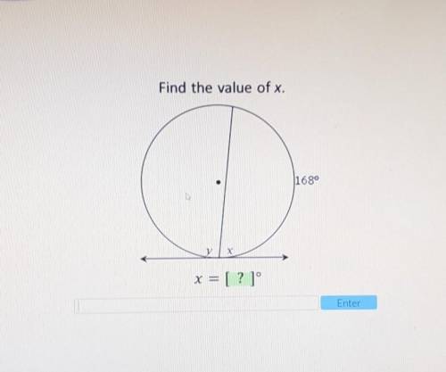 Find the value of x. Please help. Need done asap​