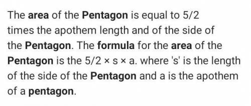 What is the area of the pentagon