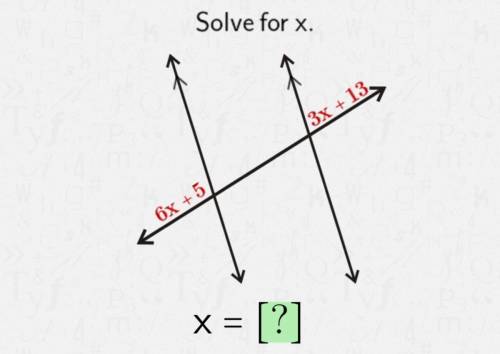 Solve for x, worth 10 points