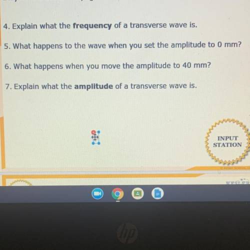 1. Explain what the frequency of a transverse wave is.

2. What happens to the wave when you set t