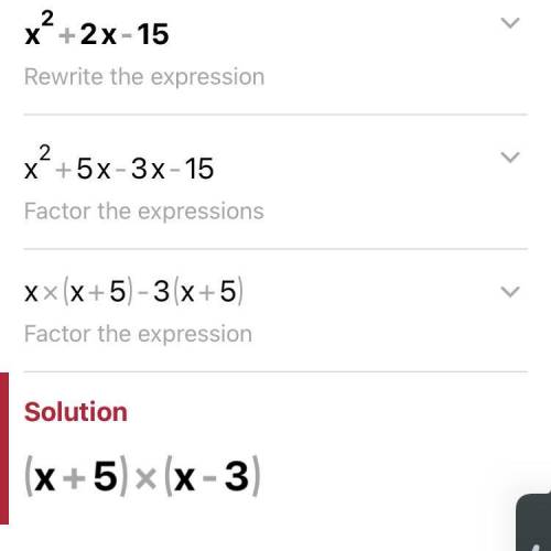 Factonze : x²+2x - 15​