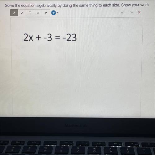 please help! I need to solve it algebraically and if you can show your work/explain how you got the