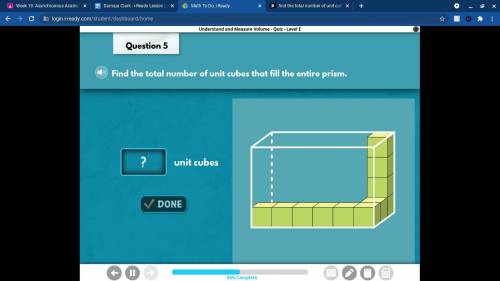 Find the total number of unit cubes that fill the entire prisim