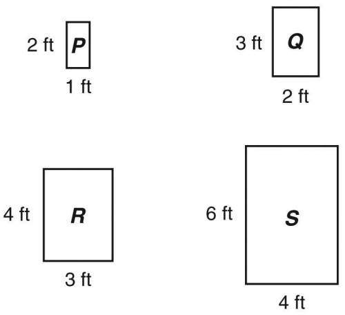 HELP! 25 POINTSSSS

The tops of two tables in a furniture store are similar rectangles as shown be