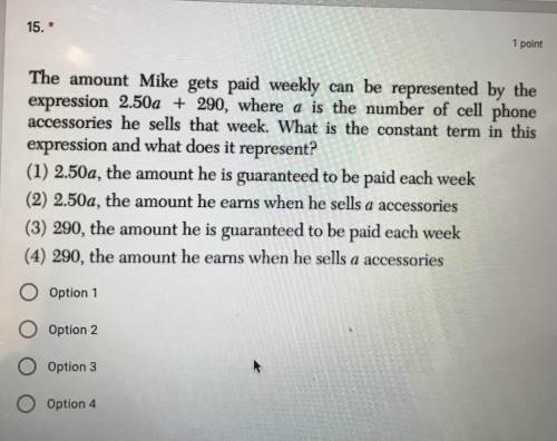 Please Help it's for a test and it's already late