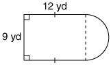 What is the perimeter of the following composite figure?

35.13 yd
21 yd
47.13 yd
42 yd
