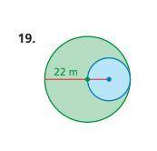 Find the circumference of both circle
