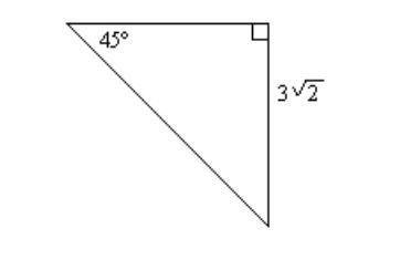 Find the length of the hypotenuse.
Multiple choice :
18
5
12
6