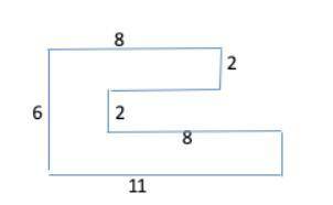 In the figure below, all angles are right angles. Find the area of this figure.