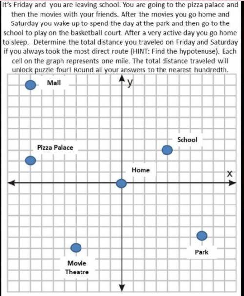 Puzzle Four It's Friday and you are leaving school. You are going to the pizza palace and

then th