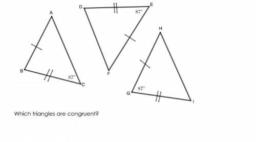 Which Triangles are Congruent and Explain Why.