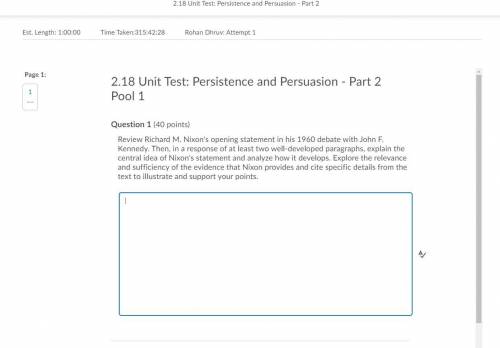 2.18 Unit Test: Persistence and Persuasion - Part 2