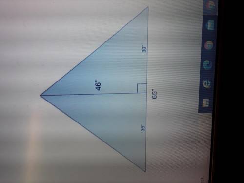 What is premeter of the triangle? First find the both side hypotenuse.
