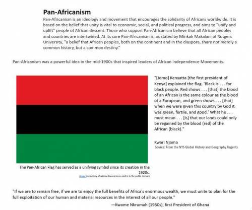 How might the idea of Pan-Africanism have contributed to African independence movements in the mid-