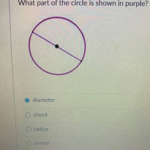 What part of the circle is shown?