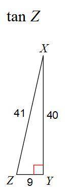 Find the exact value of the following trig ratio given the triangle.