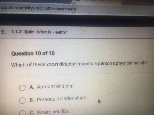 Can you help me plz this is a quiz for my health class so I can get a B+