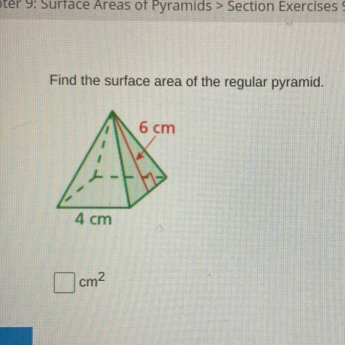 Find surface area of the pyramid pls:((((
