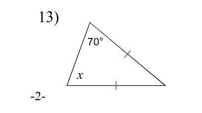 Find the value of x. Explain your answer.