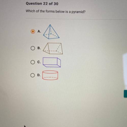 Which of the forms below is a pyramid?