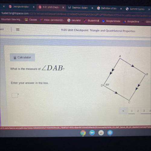 I NEED HELP PLEASE!!
What is the measure of ZDAB
Enter your answer in the box.
D 89