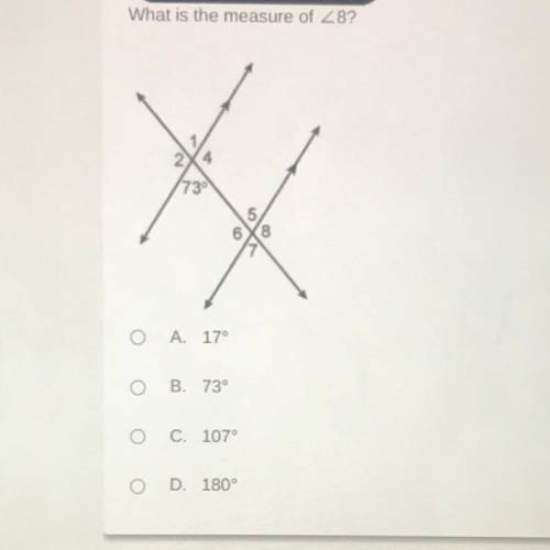 What is the measure of angle 8?