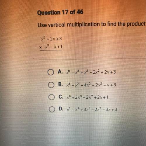 Use vertical multiplication to find the product of: