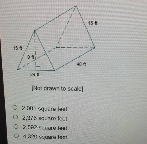 What is the surface area of the triangular prism?​