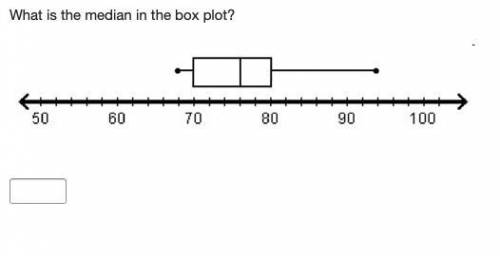 What is the median in the box plot?