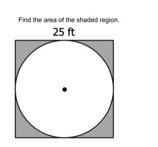 Help plsss!
find the area of the shaded region