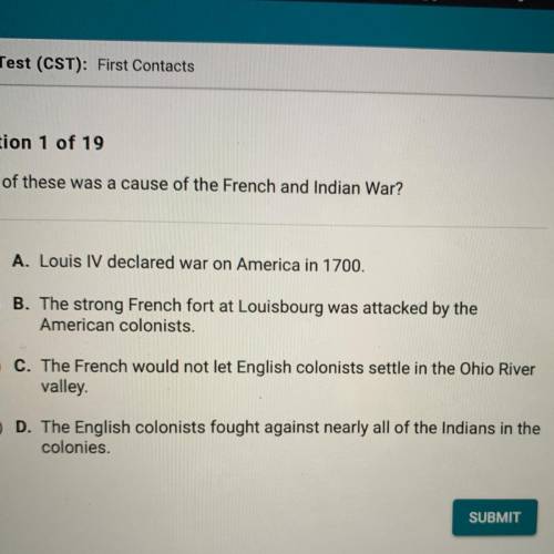 Which of these was because of the French and Indian war?