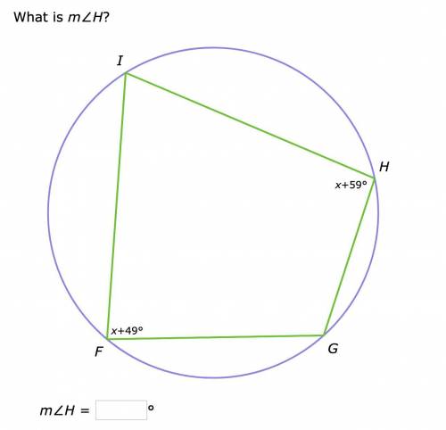 What is m∠H? (Must give Explanation)