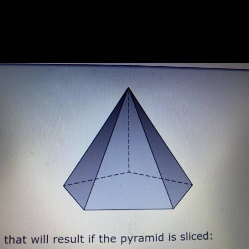 Here is a pyramid with a base that is a pentagon with all sides the

same length.
1. Describe the