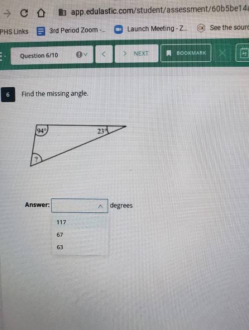 Can I get some help solving the missing angle.​