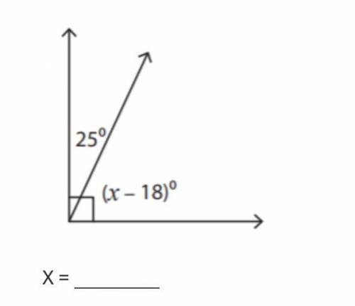 Find the value of x (Angles)