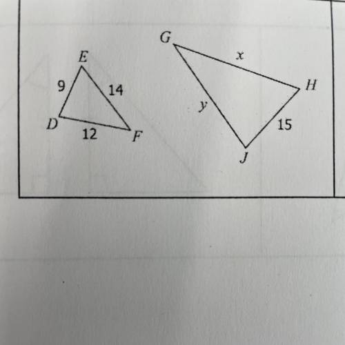What are the values of Y and X