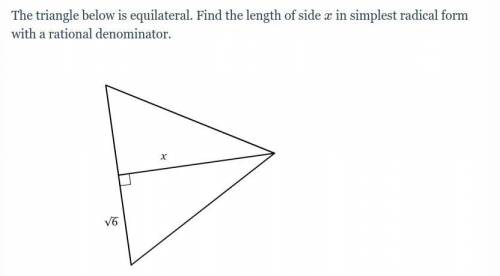 Help please NO LINKS
special right triangles (radical answers)