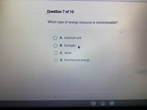 Which type of energy resource is non renewable