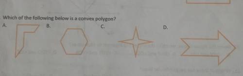 Which of the following is a convex polygon? ​