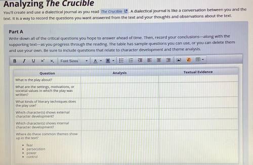 WILL GIVE BRAINLEST! See attach photo for questions. Only answer if you have read “The Crucible.”
