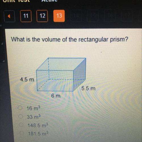 What is the volume of the rectangular prism??