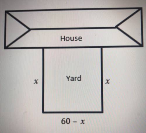 PLS HELP IF YOU CAN!THIS IS DUE IN 30 MINUTES :(

A homeowner wants to fence in a rectangular yard