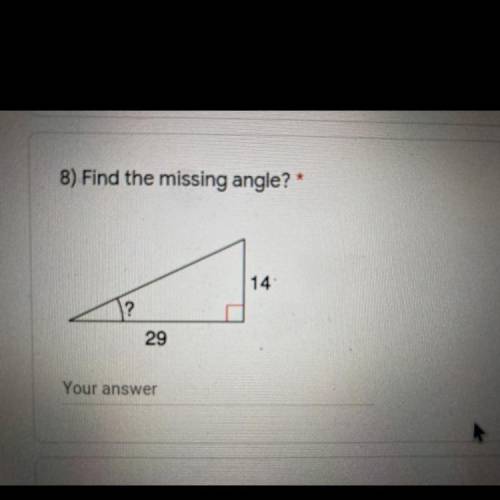 Find the missing angle?