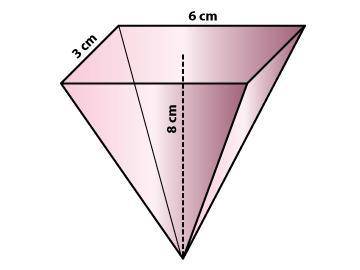 Find the volume of the pyramid shown.