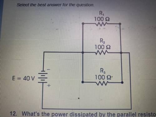 What's the power dissipated by the parallel resistor circuit shown?

A. 48 W
B. 60 W
C. 100 W
D. 1