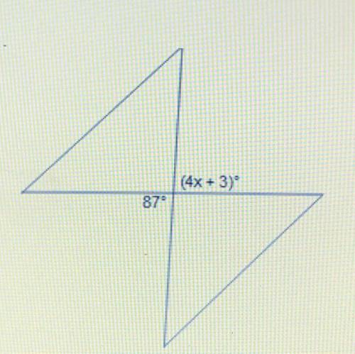 What is the value of X?

What is the relationship between the marked angles?:
Linear pair
Exterior