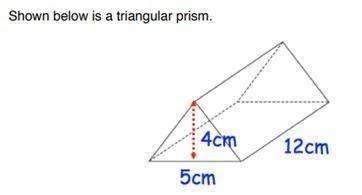 Q. Mohammed calculated the volume of the prism as 240 cm3. Is he correct? *
a- yes 
b- no