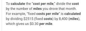 2. How many miles the trucks will have to drive for the costs of the trucks to be equal?