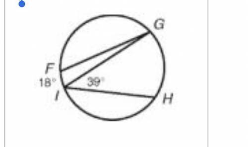 Use the following image to determine the measure of arc GH.