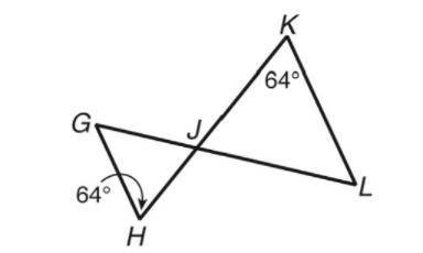 Explain why the triangles are similar and write a similarity statement.